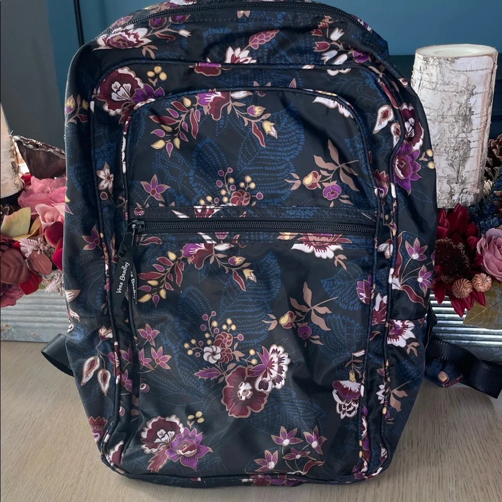 💙 Vera Bradley “Garden Dream” packable backpack - Picture 1 of 16